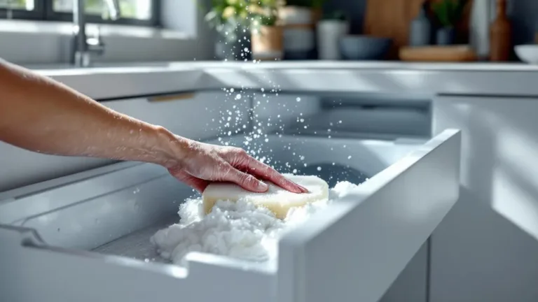 Een simpele truc om je wasmiddellade binnen een minuut schoon te maken