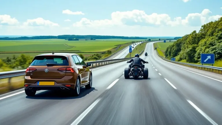 Waarom motorrijders altijd links inhalen en wat dit voor automobilisten betekent